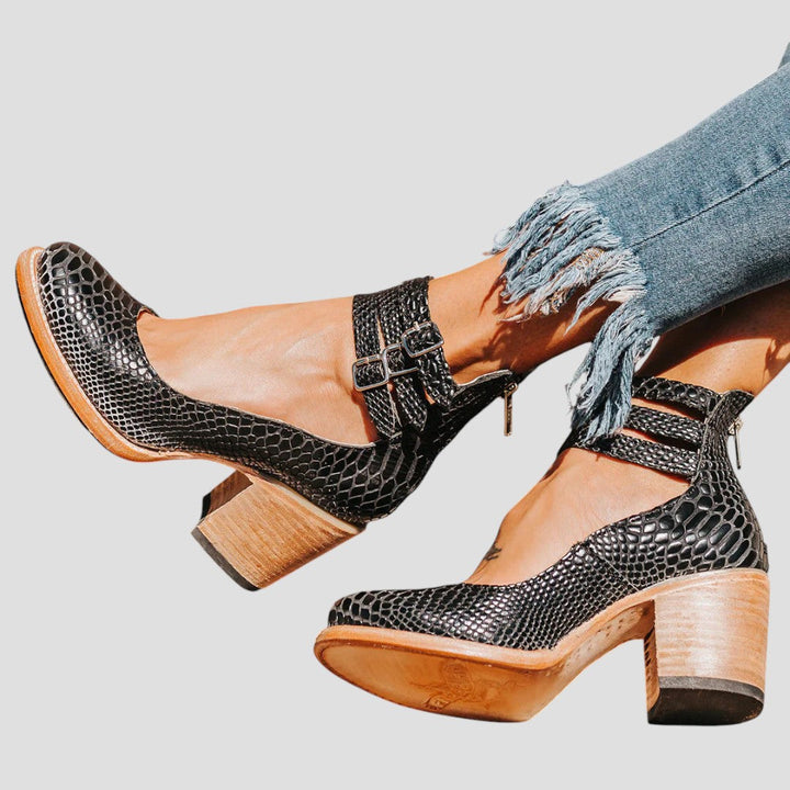 Veronica™ | Elegant High-Heeled Buckle Shoes