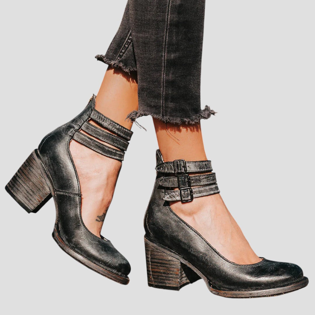 Veronica™ | Elegant High-Heeled Buckle Shoes