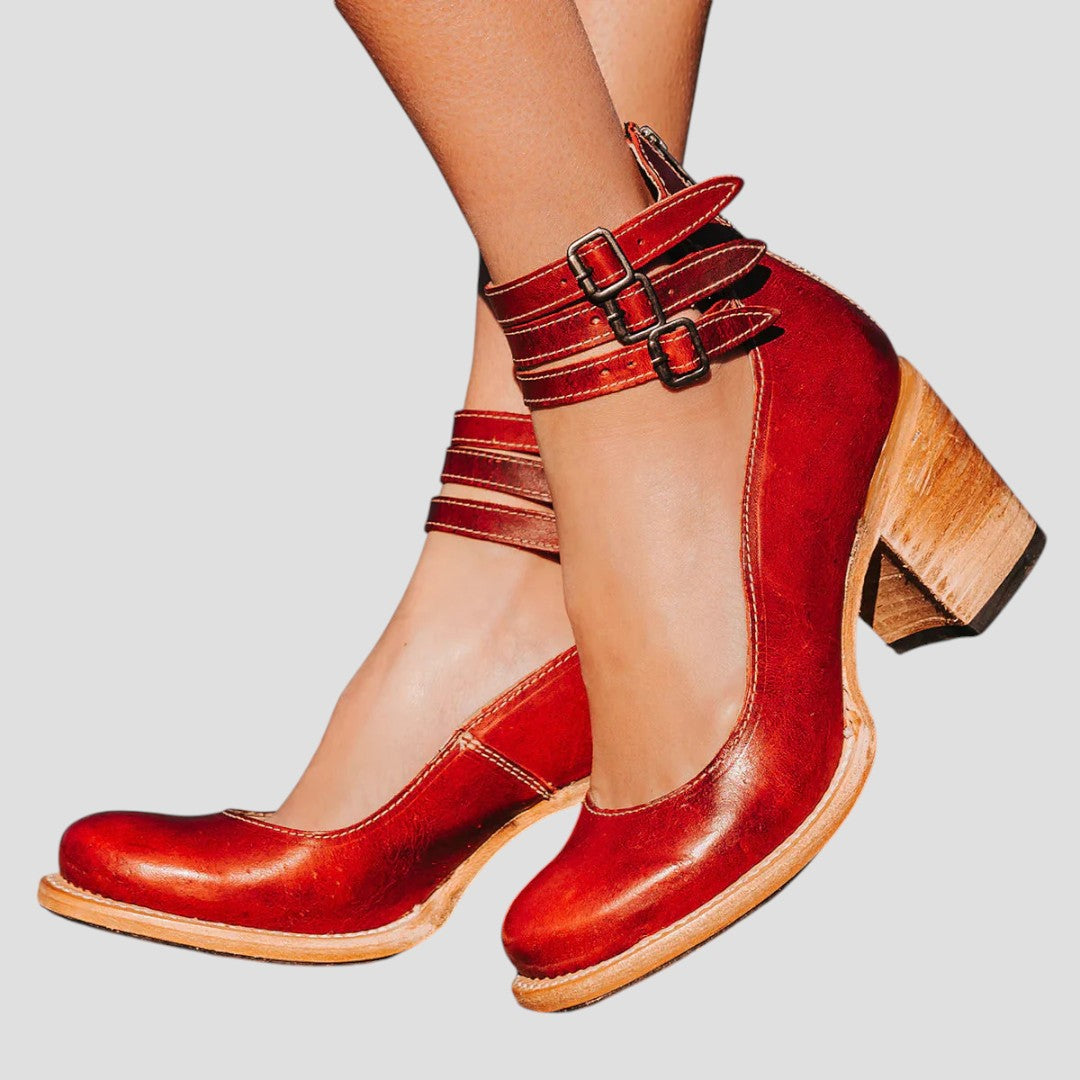 Veronica™ | Elegant High-Heeled Buckle Shoes
