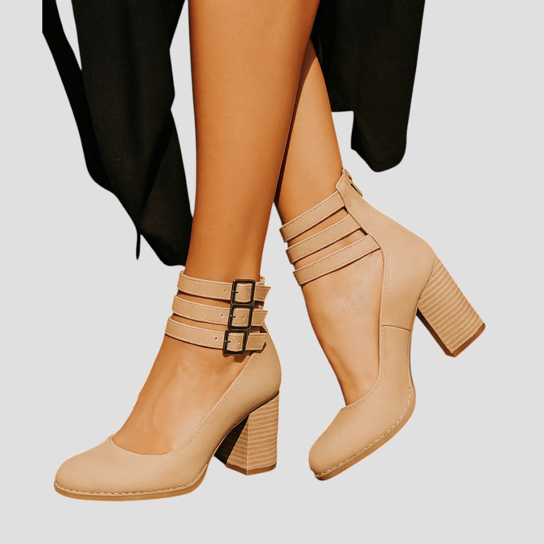 Veronica™ | Elegant High-Heeled Buckle Shoes