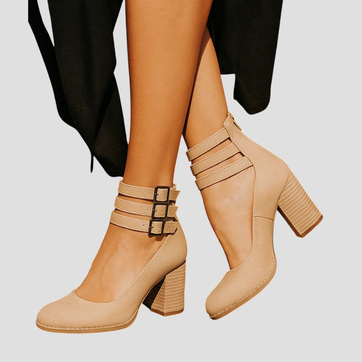 Veronica™ | Elegant High-Heeled Buckle Shoes
