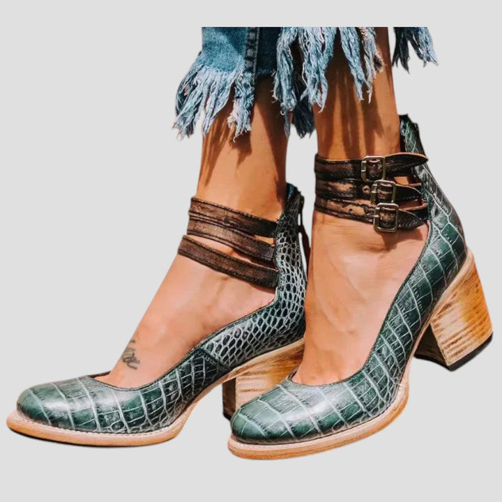 Veronica™ | Elegant High-Heeled Buckle Shoes